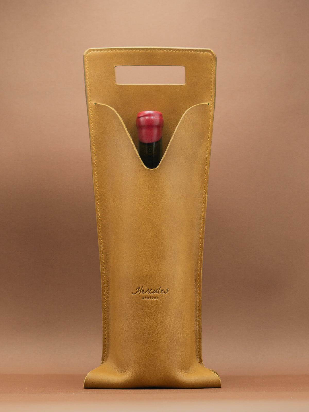 Porta vino de cuero - Hércules Atelier